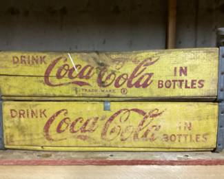 2 vintage Coca Cola  crates