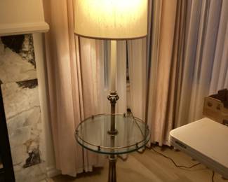 Heavy brass floor lamp 