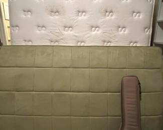 Pottery Barn queen set.  Serta mattress.