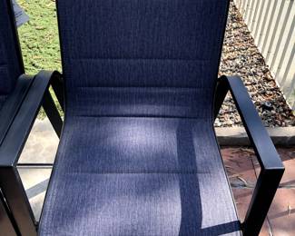 SUN RAY TALL METAL STACKABLE  OUTDOOR BARSTOOLS (4)