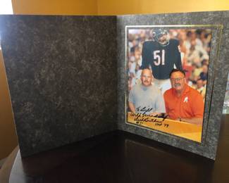 SIGNED DICK BUTKUS PHOTO