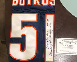 SIGNED DICK BUTKUS JERSEY