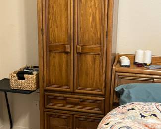 MCM Tower Full Bed and Chest.
Tower light a love headboard