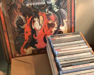 Vinyl record collection  and CDs 