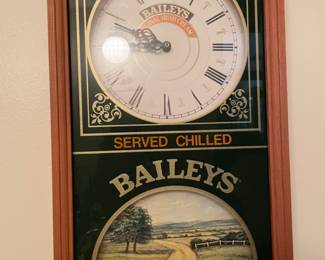 Baileys clock sign 