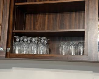 Crystal drinking glasses