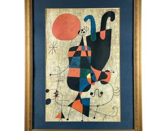 JOAN MIRO POSTER PRINT | w. 25 x h. 31 in