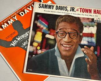 (2PC) SAMMY DAVIS JR RECORDS | At town hall (DL 8841) and Mr. Wonderful (DL 9032)