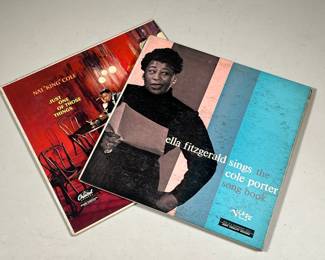 (2PC) JAZZ RECORDS | Nat King Cole just one of those things W903; and Ella Fitzgerald sings the Cole Porter songbook MGV 4001–2