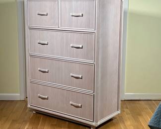 RATTAN TALL CHEST | l. 18 x w. 36 x h. 50 in