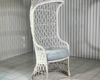 WICKER COVE CHAIR | l. 26 x w. 24 x h. 63 in