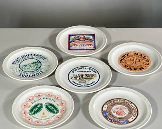 (6PC) FRENCH CHEESE PLATES | dia. 8 in