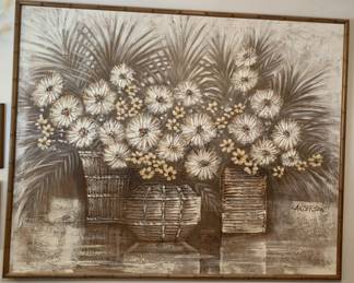 Large Still Life Painting, Signed by Artist, Anderson.