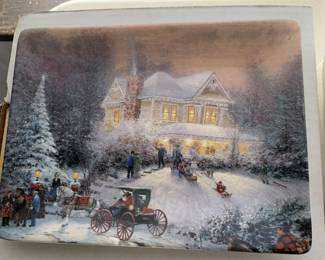 Thomas Kinkade Limited Edition Ceramic Plates