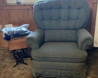 Blue Chair Side Table