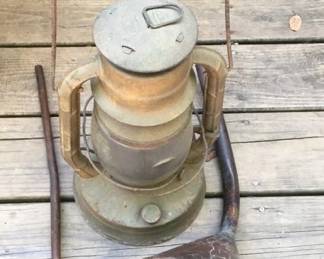 Handmade copper funnels / Barn lantern