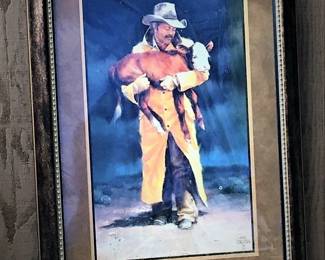 34 x 24 Jack Sorenson print in frame