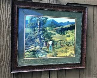 26 x 32 Jack Dudley print in frame