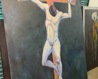 Christ on the Cross painting by Don Ryan $1200