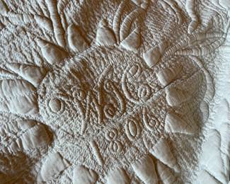 Gorgeous Antique hand sewn quilt $5000 1806 Dated 
