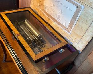 Music Box Geo Baker Manufacturers Geneva Patent Interchangeable Revolver system $4750.00