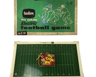 Vintage Tudor Tru-Action Electric Football Game, WORKS