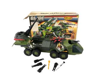 1988 GI Joe Rolling Thunder Vehicle With Original Box & Extra Action Figures