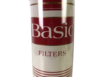 Vintage 1996 Basic Cigarettes Advertising Ashtray Stand By Philip Morris