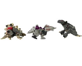 1980s Transformers Dinobots Snarl, Grimlock & Terrorcon Hun-Grrr