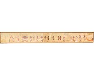 10-Foot Egyptian Royalty Watercolor Painting