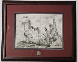 1994 World Cup Orlando Silver Coin & Artists Proof