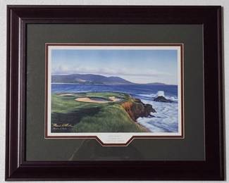 Marci L. Rule Signed Pebble Beach #7 Framed Print