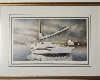 Stephen Sebastian Passing Storm Signed Lithograph