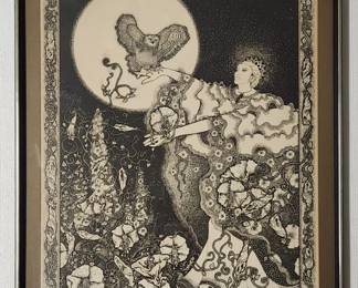 Vintage 1977 Ulrike Schlobis Signed Lithograph