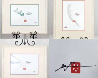 3 Hisashi Otsuka Eyes of Otsuka Signed Lithographs