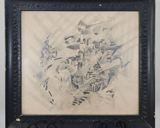 Original Theodore Geisel Dr. Seuss Pencil Drawing