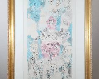 Charles Cobelle Artist LE Signed Framed Lithograph