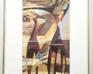 Artist Signed and Framed Abstract