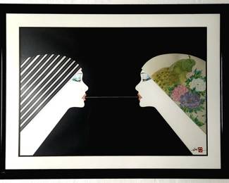 Hisashi Otsuka Signed Japanese Compassion LE Litho