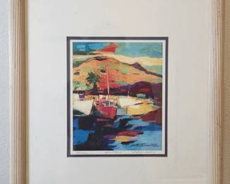 R. Bolton Smith Signed Lithograph - Island Ferrie