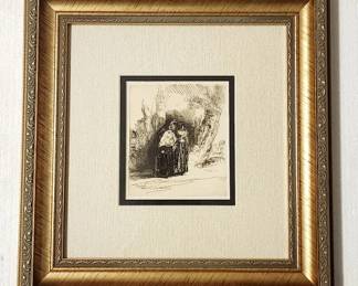 Rembrandt Van Rijn Spanish Gypsy Preciosa Etching