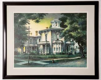 Robert W. Addison Framed Serigraph