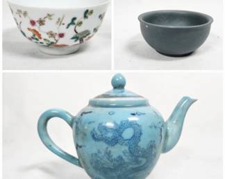 Assorted Chinese Porcelain Clay Ceramics