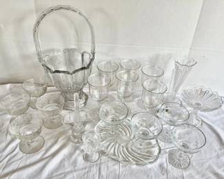 Etched Floral Glass, Iridescent Wine Glasses, More