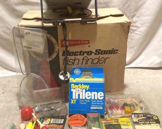 Garcia ElectroSonic Fish Finder, Bobbers, And Lures 