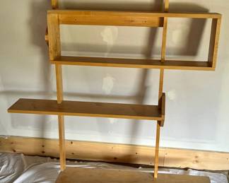 Large Wooden Shelving Unit