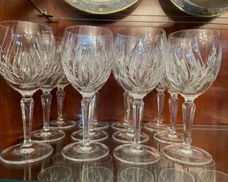 More crystal glasses