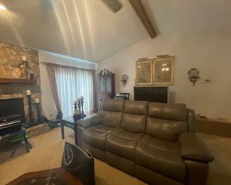 Very good leather sofa and electric recliner.  Like new!