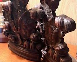 Carved Bookends