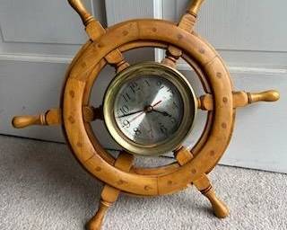 Ship's Wheel Clock